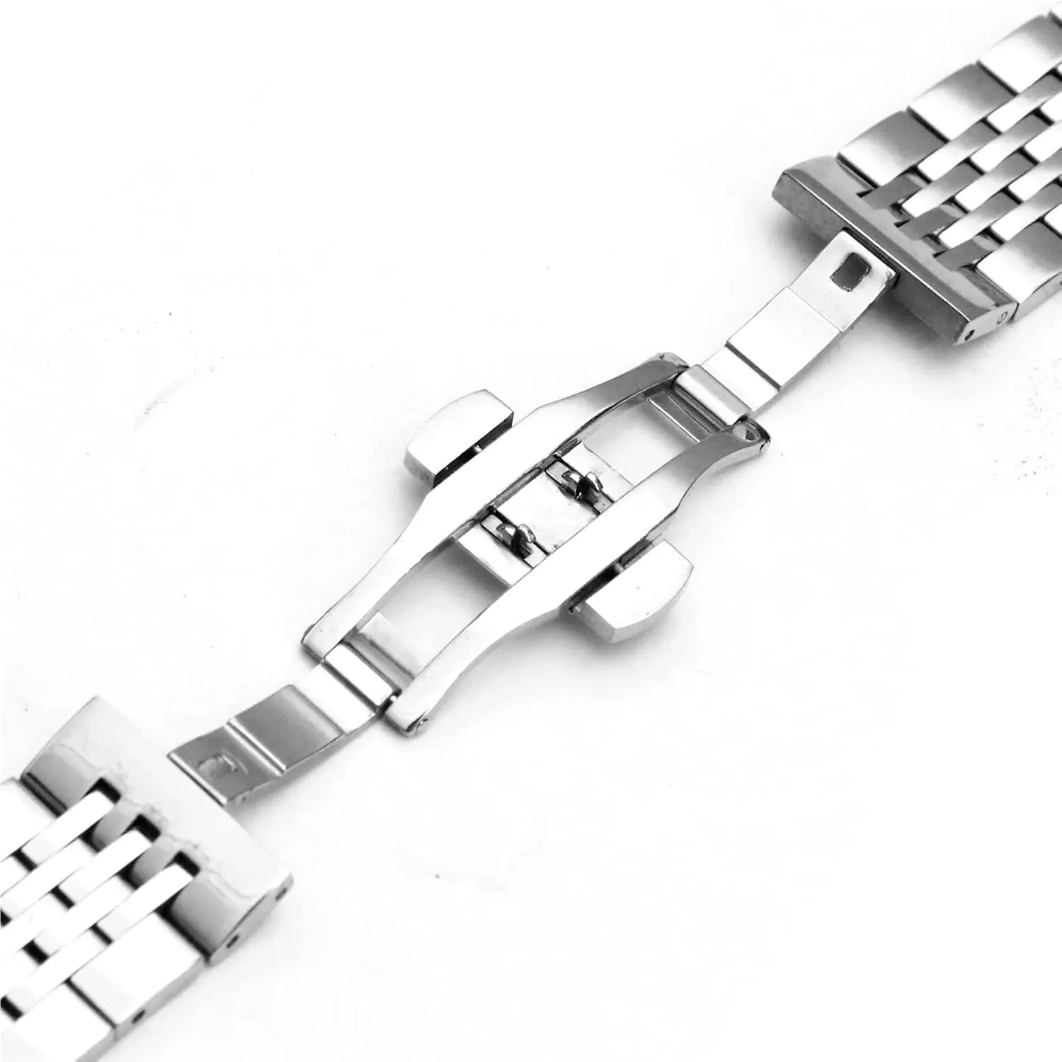 favor Watch Band 12-24mm Unisex With Curved Interface Suitable For Smart Watch Quartz Watch Stainless Steel Metal 