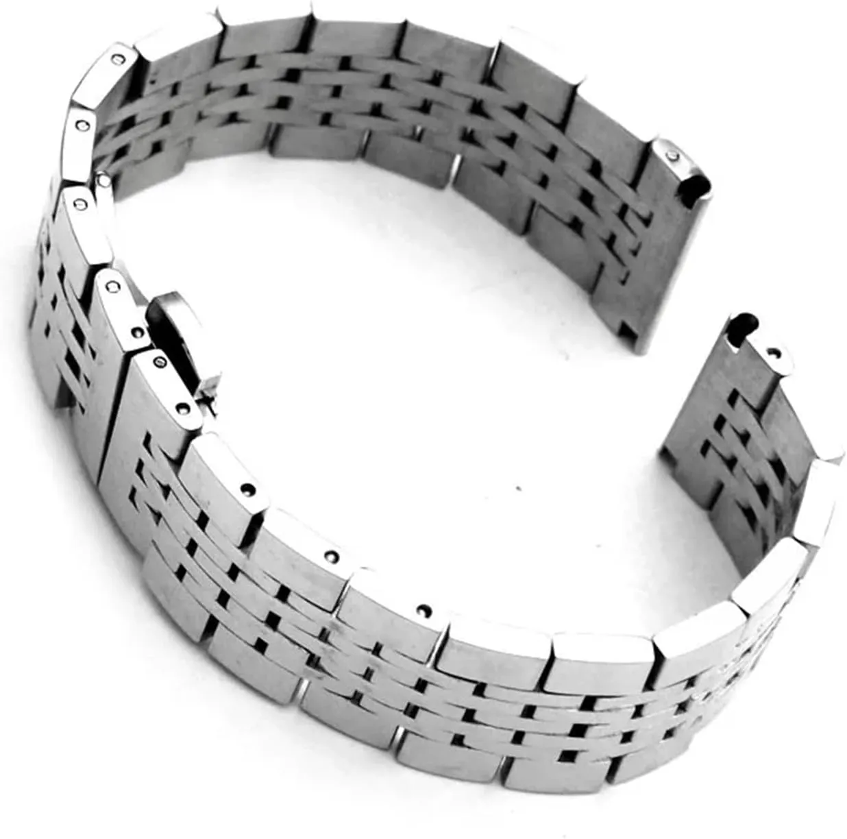 favor Watch Band 12-24mm Unisex With Curved Interface Suitable For Smart Watch Quartz Watch Stainless Steel Metal 