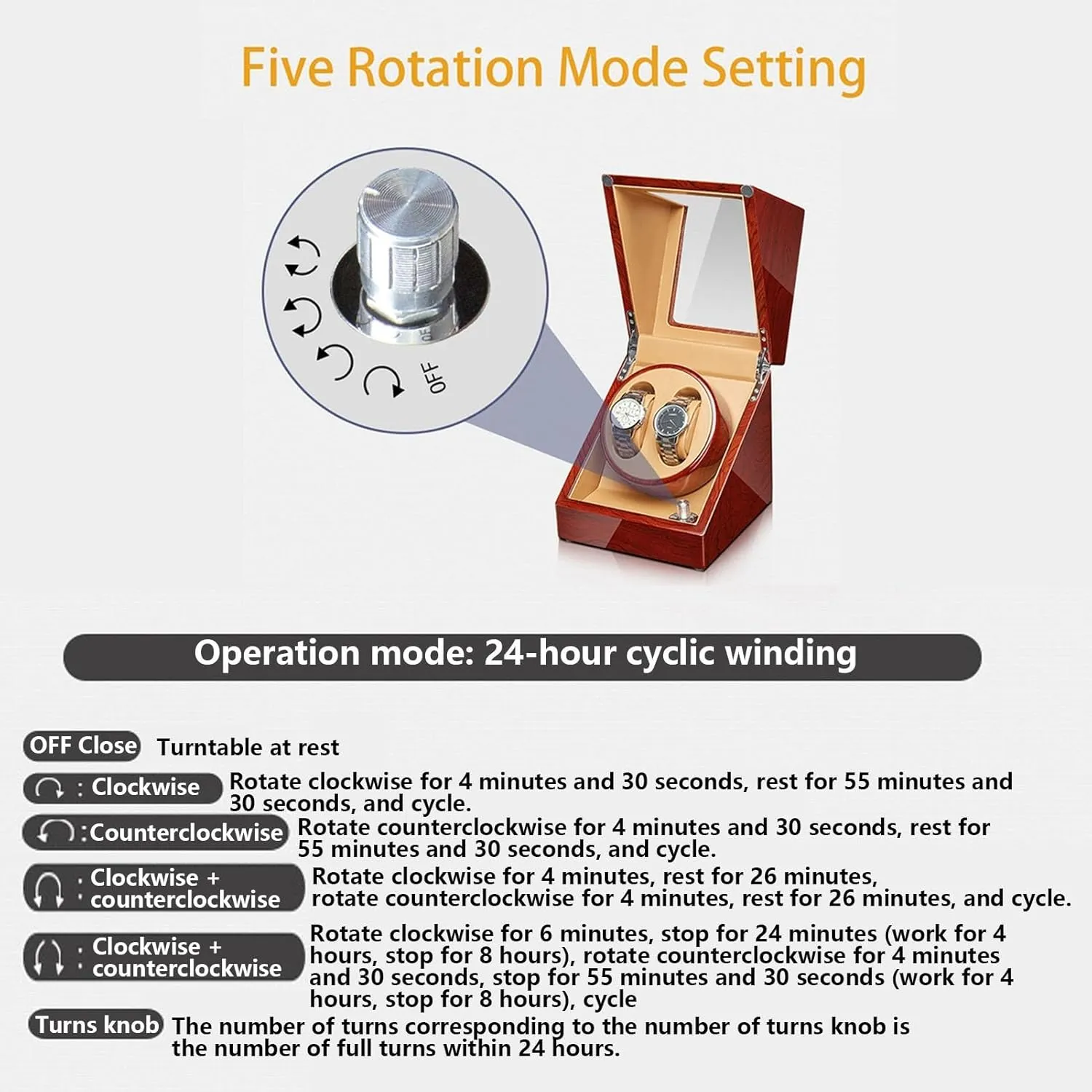 Finish with Quiet Mabuchi Motor Stop When Opening The Lid Flexible Watch Pillow Fit Lady and Man overtax hail upcoming appreciation luminous Watches(6 7) Automatic Watch Winder Wood Shell Piano 