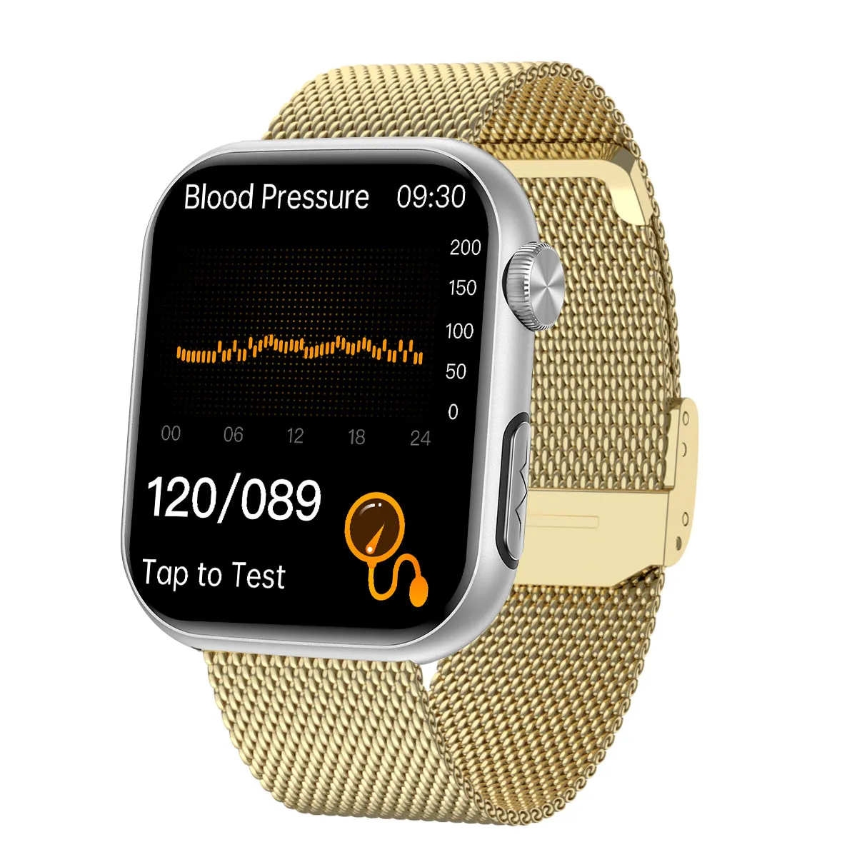 FitVII® GT5 Pro Powerful Smartwatch with 50% More Accuracy for BP BG HR ECG SPO2 TEMP Stress Monitoring with Strap gift🎁