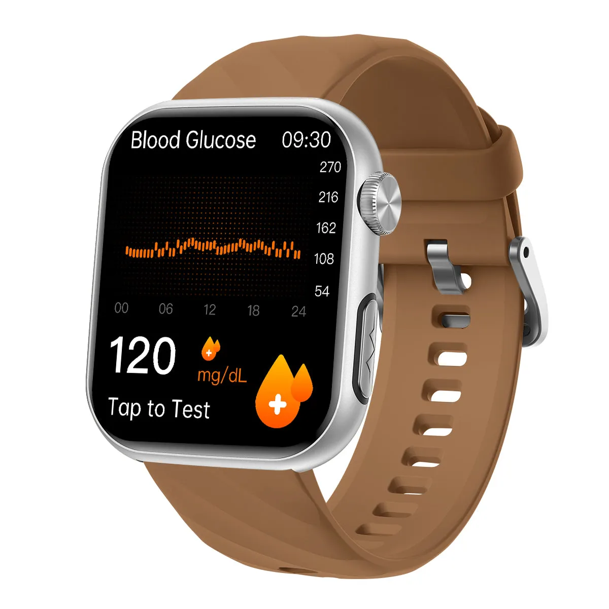 FitVII® GT5 Pro Powerful Smartwatch with 50% More Accuracy for BP BG HR ECG SPO2 TEMP Stress Monitoring with Strap gift🎁