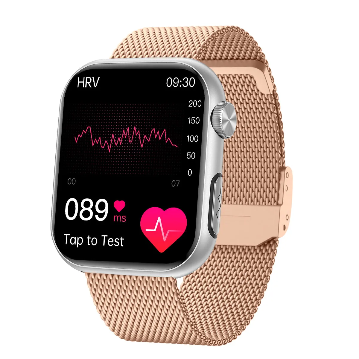 FitVII® GT5 Pro Powerful Smartwatch with 50% More Accuracy for BP BG HR ECG SPO2 TEMP Stress Monitoring with Strap gift🎁