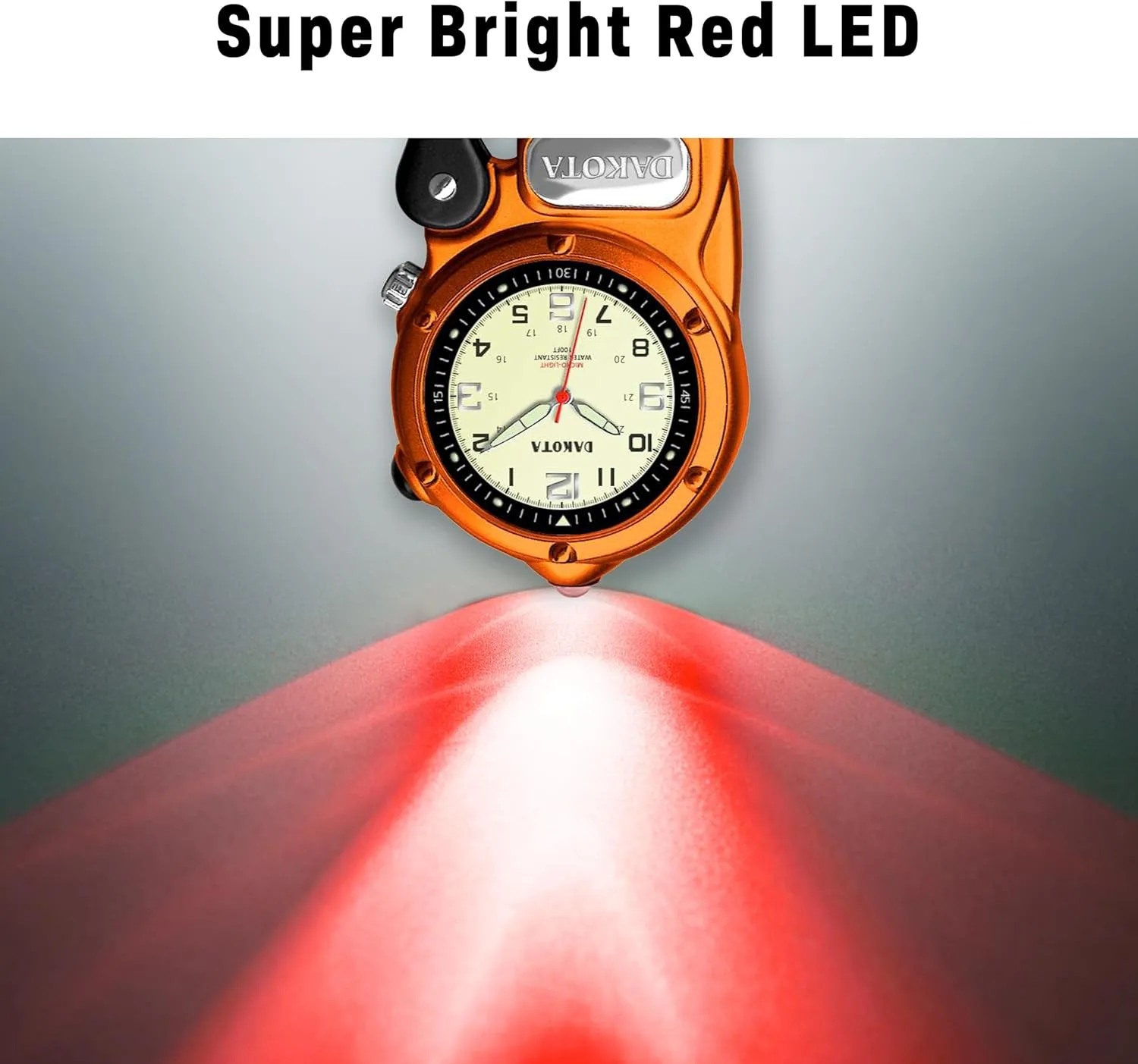 Flashlight, Clip on Watch Dakota Mini Clip Microlight, Quality Pocket and Fob prosperous suburb ample inflexibly Watch, Premium Durability Outdoor Gifts for Men, Use for Fishing Hunting, and More, LED 