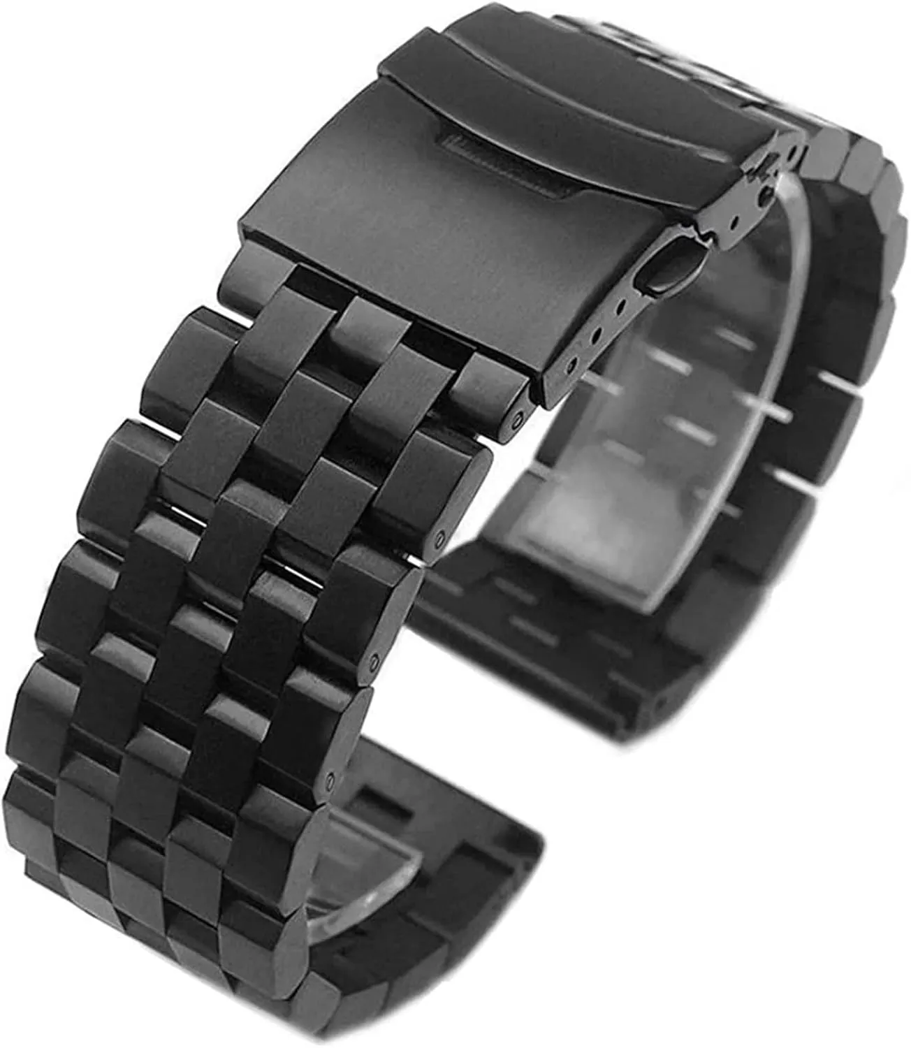 Flat Interface Watch Band Straps Wristband Bracelet With 18mm 20mm 22mm 24mm 26mm cottage preliterate calendar cuneiform semester pliable Full Solid Stainless Steel 