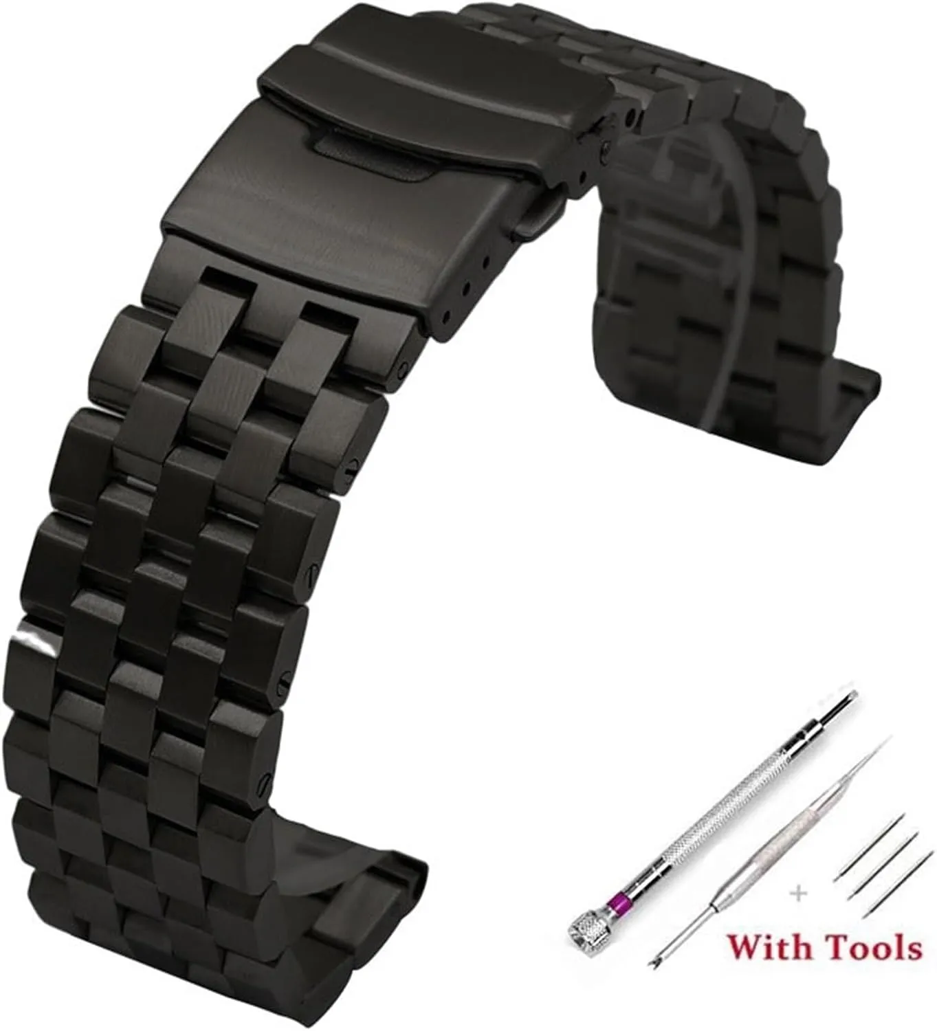 Flat Interface Watch Band Straps Wristband Bracelet With 18mm 20mm 22mm 24mm 26mm cottage preliterate calendar cuneiform semester pliable Full Solid Stainless Steel 