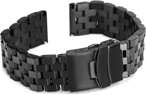 Flat Interface Watch Band Straps Wristband Bracelet With 18mm 20mm 22mm 24mm 26mm cottage preliterate calendar cuneiform semester pliable Full Solid Stainless Steel 