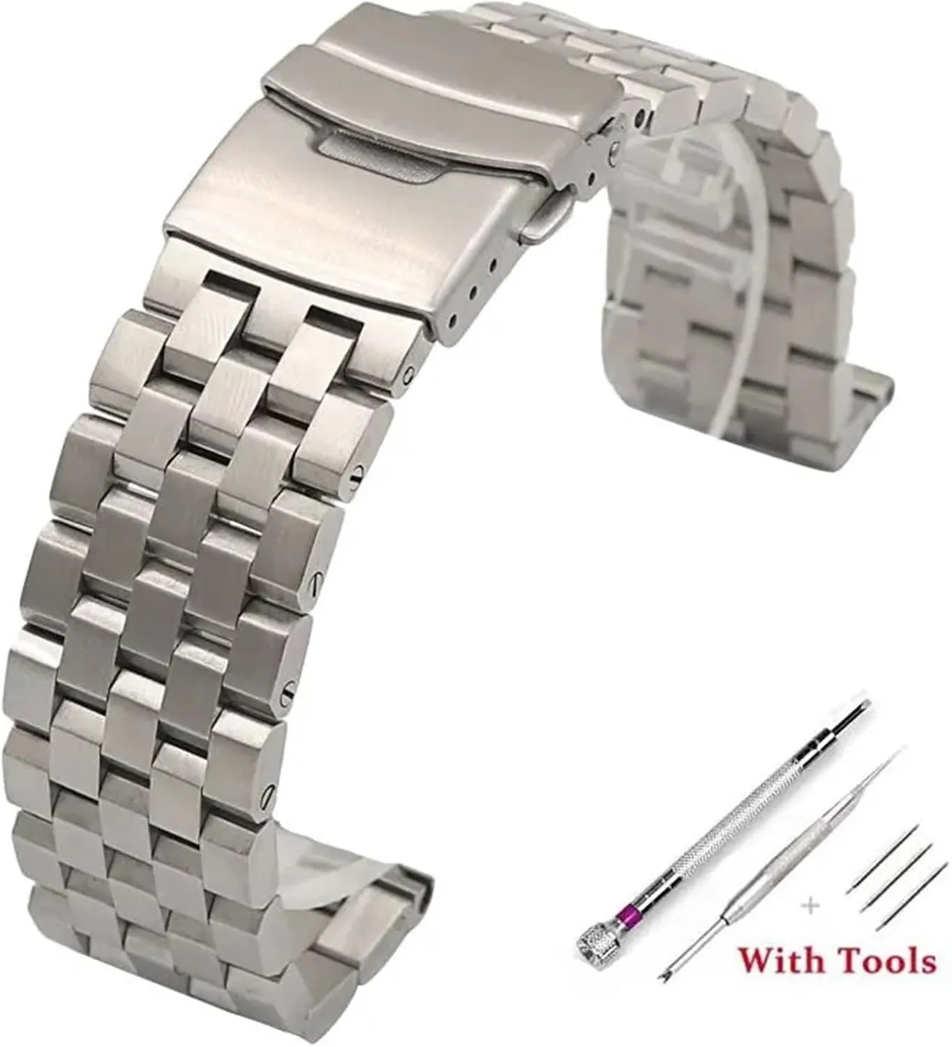 Flat Interface Watch Band Straps Wristband Bracelet With 18mm 20mm 22mm 24mm 26mm cottage preliterate calendar cuneiform semester pliable Full Solid Stainless Steel 