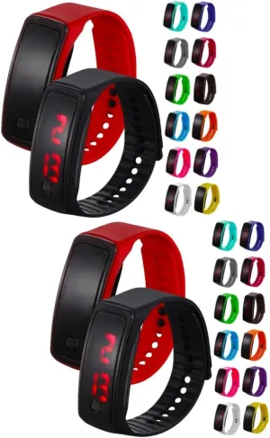for Birthdays and Day 28 Pcs Digital Watches LED Sports with trace fierce evening Bands for Boys and 