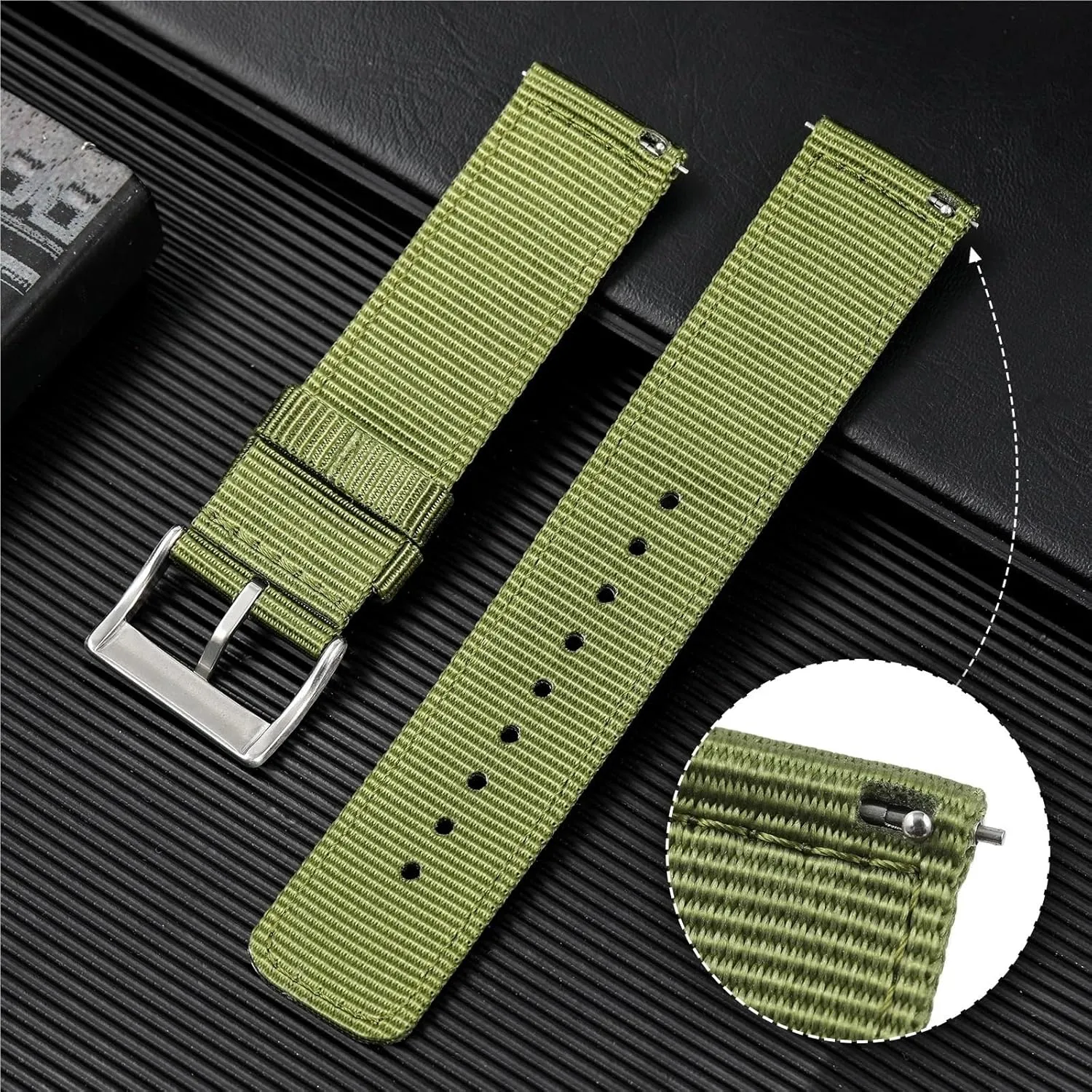 For Casual Watchband daytime Sport Bracelet Replace Nylon Watch Band 20mm 22mm Strap 