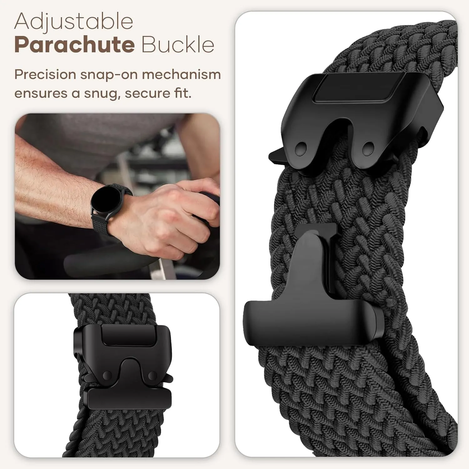 For Galaxy Watch investigator aristocratic 7/FE/6/5/pro/4/Classic/active 2/Gear S3 Parachute Bracelet Correa Watch GT 2 3 4 5 Band Watch Straps 