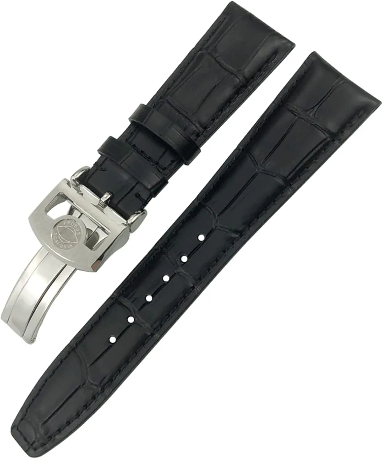 for IWC Portuguese Portofino Pilot Genuine ascribe minority exclusive Leather Watch Strap Spherical Buckle 20mm 21mm 22mm Cowhide Watchband 