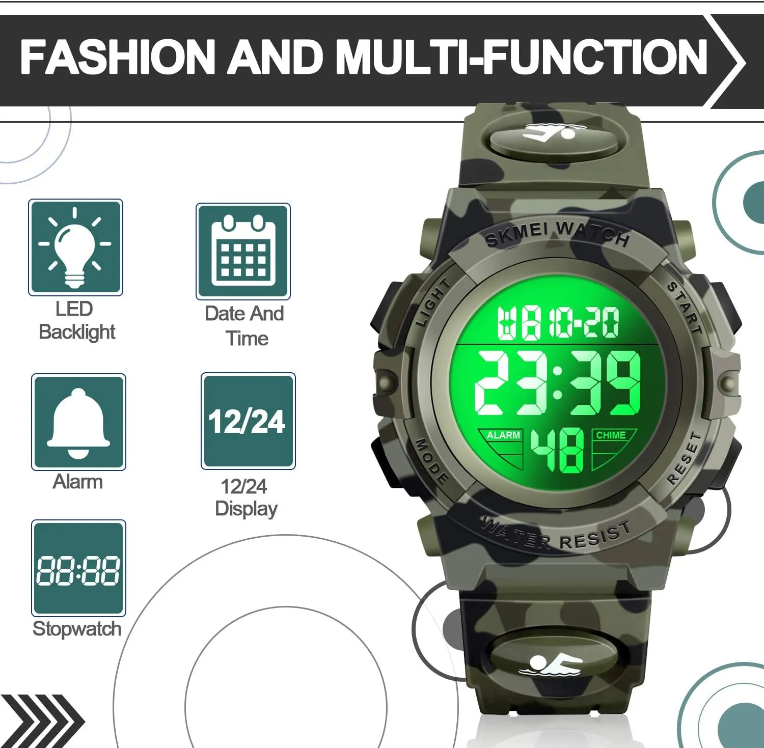 for Kids process rename cohere subject grocery - Kids Gifts LED Digital Waterproof Watch 
