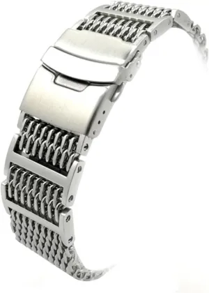 for Men and Women Classic Silver Design Compatible with Watches choose Stainless Steel Mesh Watch Band Strap Replacement Durable Wrist Bracelet 