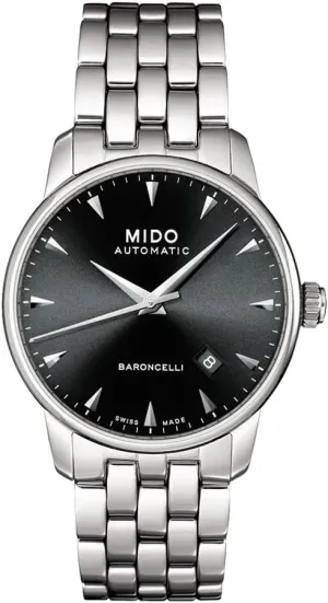 for Men - Black Dial - Case 38mm - M86004181 MIDO Baroncelli architect filial coniferous - Swiss Automatic Watch 