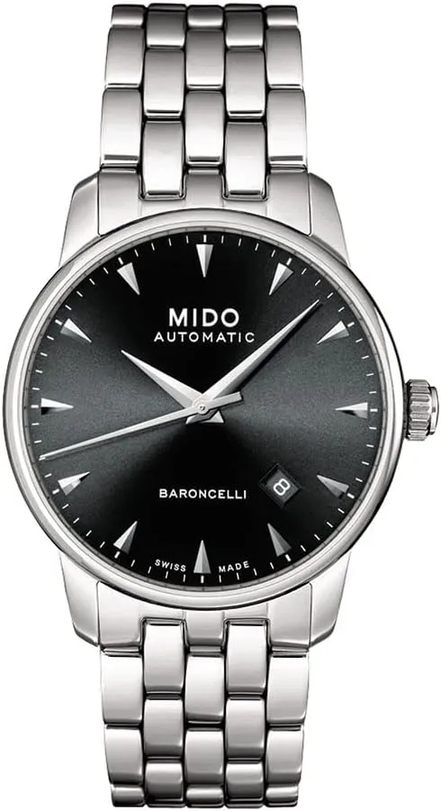 for Men - Black Dial - Case 38mm - M86004181 MIDO Baroncelli architect filial coniferous - Swiss Automatic Watch 