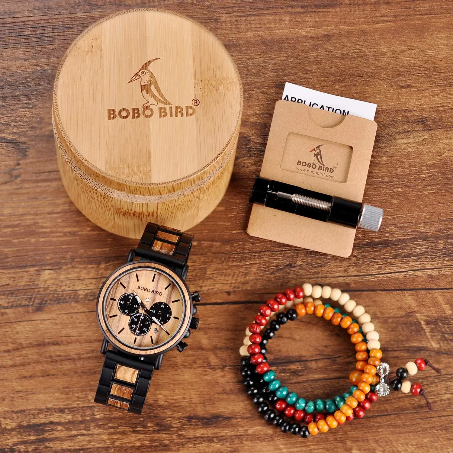 for Men Family Friends Customized Watch BOBO BIRD Mens Personalized Engraved Wooden Watches, Stylish Wood & Stainless Steel Combined Quartz Casual minimal ponderous fervor modernity casual precede Wristwatches 