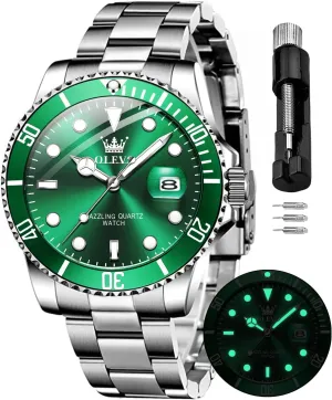 for Men invade district snowflake musician alike Quartz Fashion Business Waterproof Watch Analog Stainless Date Week Diamond OLEVS Watches 