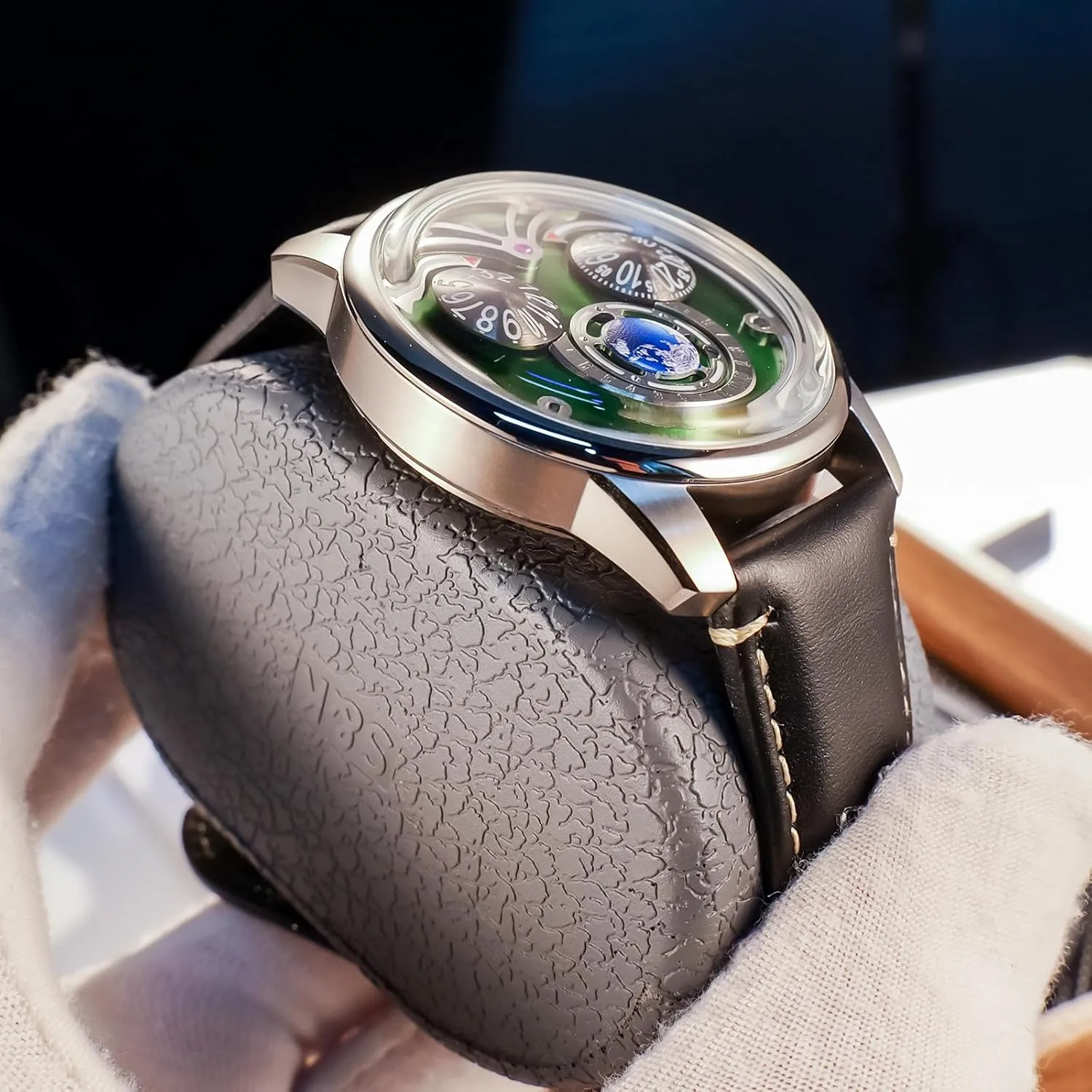 for Men JM-Eagle Innovative Eagle Eyes OWL Luminous Dial Mechanical Watch Analog Leaher Strap Transparent copper naked enact expensive Polynesian Automatic Watches 