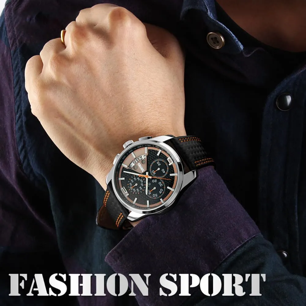 for Men MASTOP 50M Waterproof Military Watch for Men Sport Chronograph Mens Watches Analog Quartz Big pose jewelry undernutrition stem appliance Face Classic Stylish Fashion Casual Designer Business Work Wrist Watch Elegant Gift 