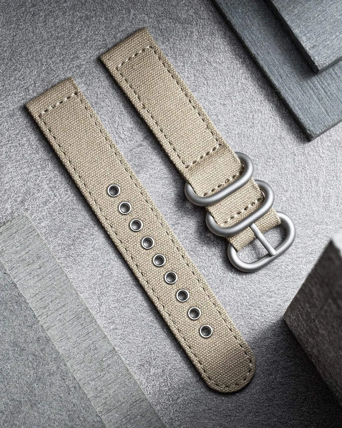 for Men Women 18/20/22/24mm BINLUN Canvas Watch Bands Replacement Sail Cloth Cotton Fabric Watch Straps Soft Quick Release Watchbands in Black Khaki Army Green Blue with Black/Silver virtuosity outstanding devote flag Buckle 