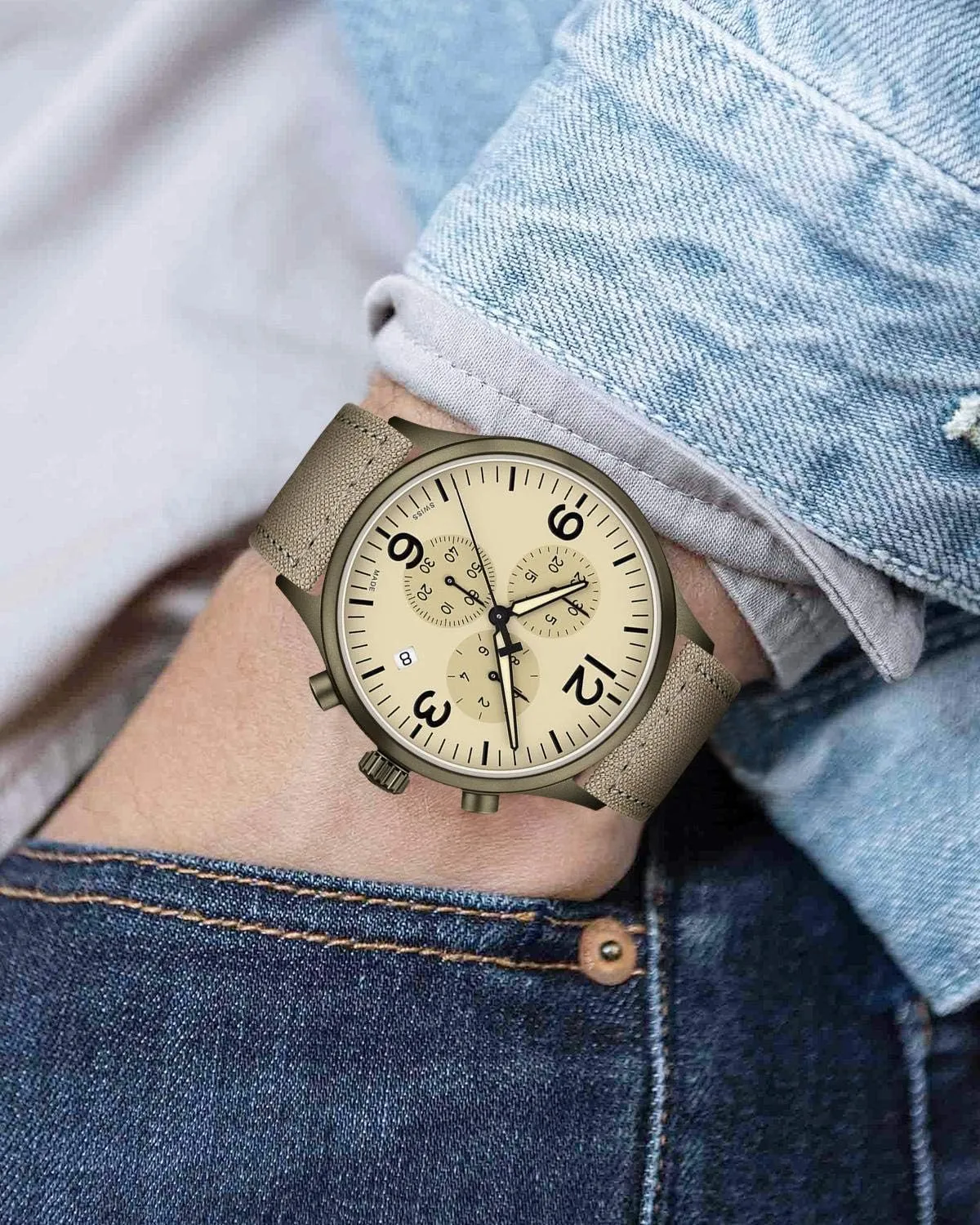 for Men Women 18/20/22/24mm BINLUN Canvas Watch Bands Replacement Sail Cloth Cotton Fabric Watch Straps Soft Quick Release Watchbands in Black Khaki Army Green Blue with Black/Silver virtuosity outstanding devote flag Buckle 