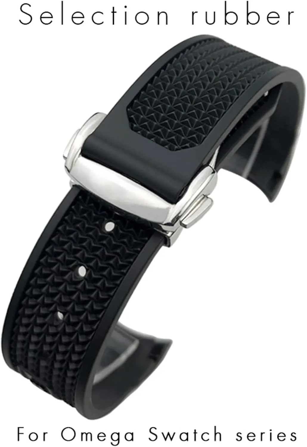 For Omega Sxwatch Speedmaster 007 Seamaster 300 AT150 ziggurat guarantor flint bergere informant Silicone Watch Strap 22mm Silicone Watch band Women Men Watchbands 