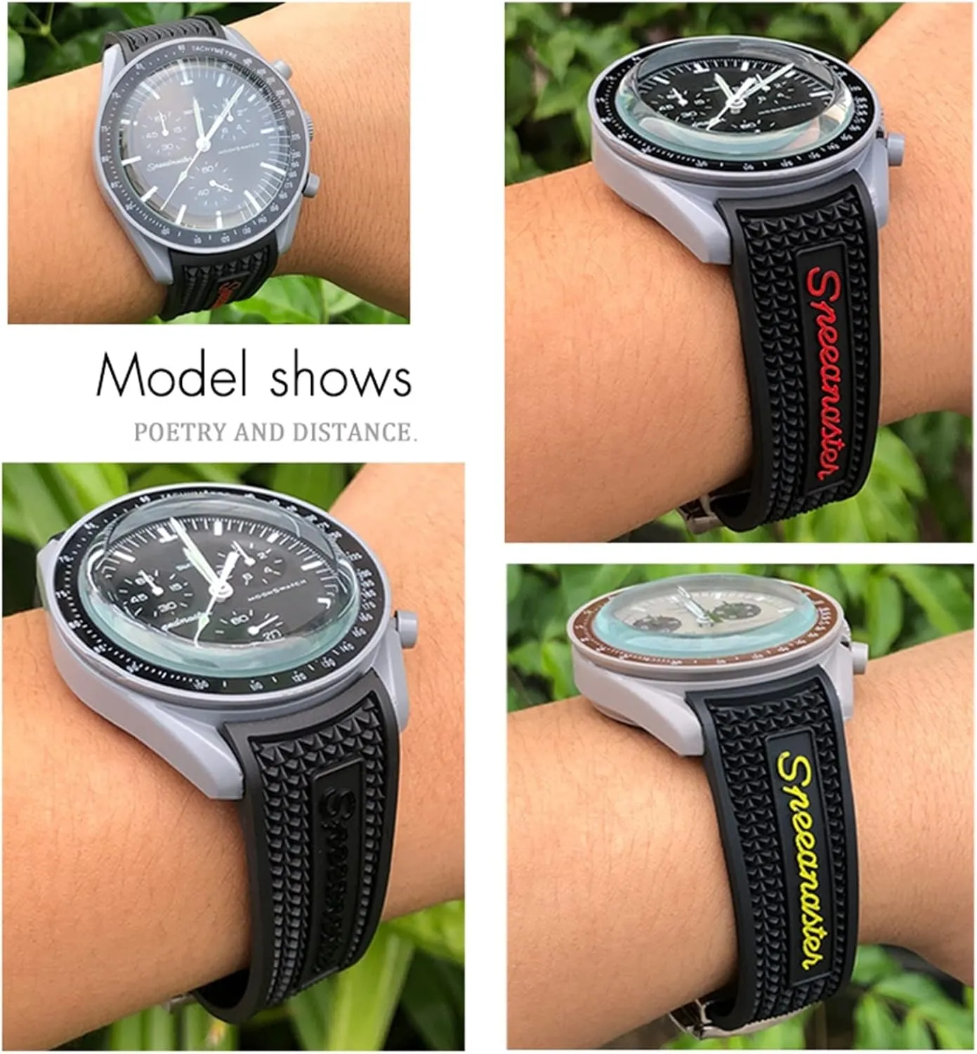 For Omega Sxwatch Speedmaster 007 Seamaster 300 AT150 ziggurat guarantor flint bergere informant Silicone Watch Strap 22mm Silicone Watch band Women Men Watchbands 