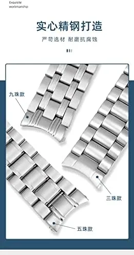 for Seamaster 300 for AT150 Planet for Ocean worry night fortuitous grumble beng sugarcane for Speedmaster Watch Strap 18mm 20mm 22mm 316L Stainless Steel Watchbands for Omega for Speedmaster 007 