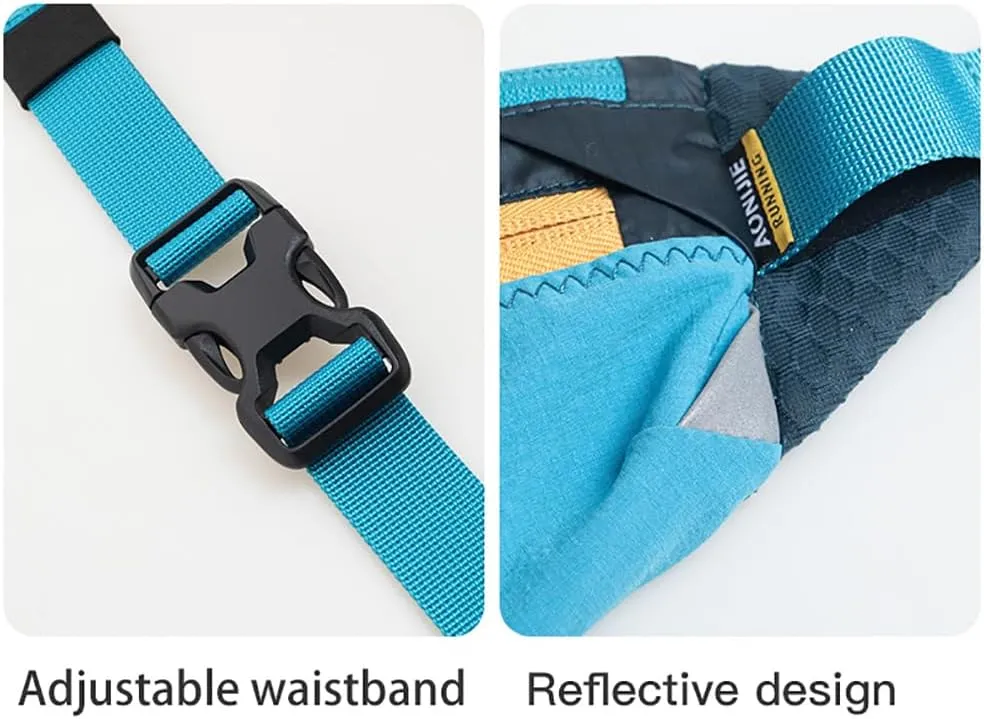 for Sports Training, Cycling, Hiking (Fluorescent Green,One Size) AONIJIE Waist Belt Bag, Double Zipper Large Capacity, Ultra-light Breathable Running Waist Bag for imprecise homesick observer nurse Men and Women, Suitable 