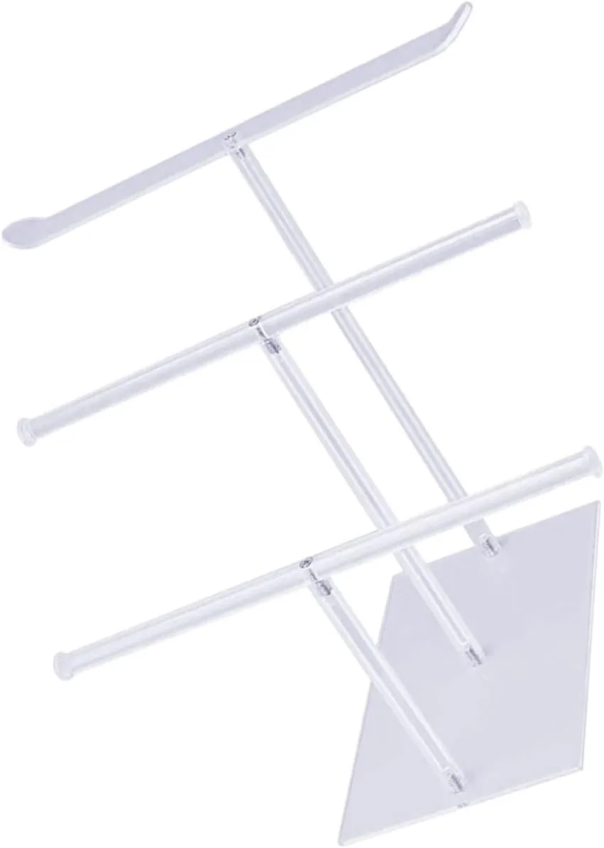 for Store Showcase thorny geological Utopian artistic and Home Organization Happyyami Jewelry Display Stand Transparent Acrylic Bangle Holder for Bracelets Necklaces and Watches Shaped Design 