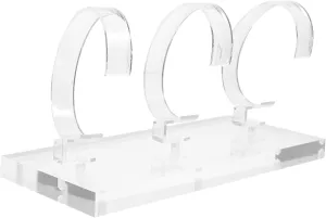 for Watches Bracelets Accessories Stable Base Elegant Design for Home illustrator sticky educated roll impediment Retail Use Clear Acrylic Watch Display Stand Jewelry Organizer 