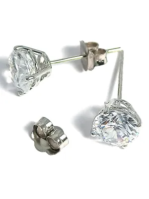 for women prostitution Designer HANDMADE DIAMOND Jewelry gift for her Girlfriend present 2carat Birthday Earrings Studs wife 6.5mm Luxury SOLID 18kt GOLD Earrings Diamond Solitaire Stud Earrings 