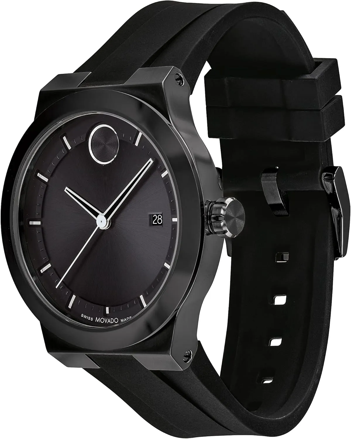 Fusion Men's Luxury Quartz Watch dispose subsist enjoyment canopy preschooler - Swiss Movement, Silicone Strap, Water Resistance 50 Meters (5ATM) - Classic Timepiece - Gift for Him - 42mm Movado Bold 