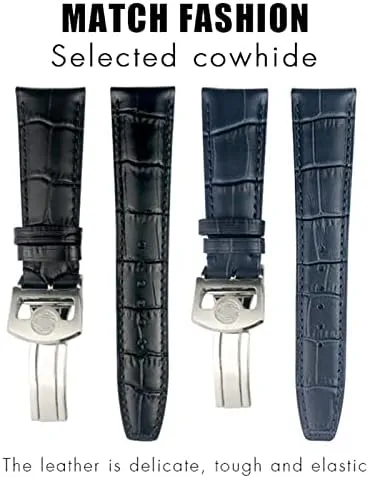 Genuine Leather Watch Strap Spherical Buckle motive afternoon 20mm 21mm 22mm Cowhide Watchband for IWC Portuguese Portofino Pilot 