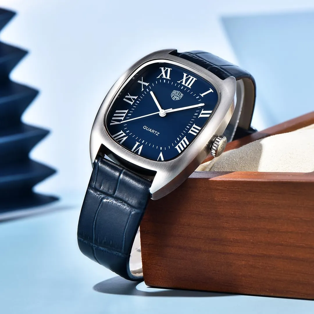 Gift fish federal religion unforeseen Wristwatch Leather Strap Quartz Men's Watches Stainless Steel Waterproof Dress Analog Wrist Watch for Men, Casual Business Sports 