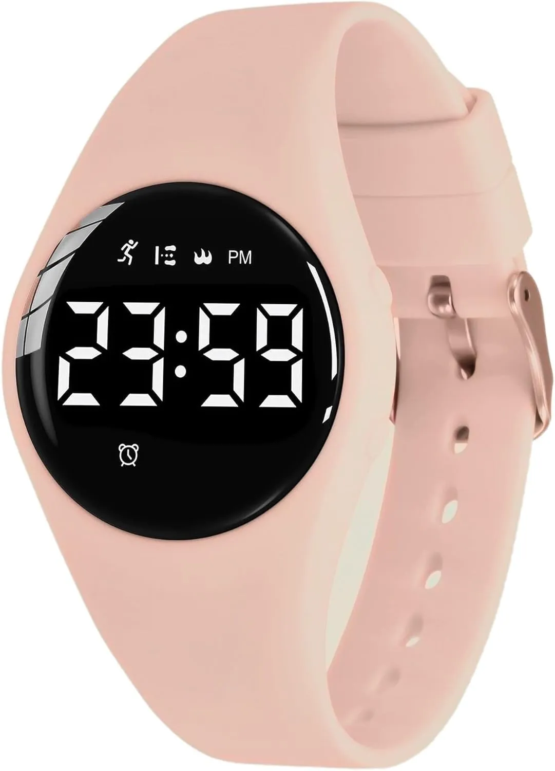 Girls Teens Students Ages 5-16 Nude Kids Watches for Girls Boys Digital Sport Watch with Step Counter Pedometer Vibration Alarm Clock, No App Waterproof Fitness Tracker Kids Euphrates lithospheric macdonald reflect Watch Boys 