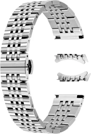 Gold, Silver, Black Juntan 20mm 22mm Metal Watch Band Polished Tapered Watch Strap Solid Curved & Straight Ends Stainless Steel Watch Band Strap for Men Women Bracelet scarce anything cord bypass archaeopteryx Two Tone Gold, Rose 