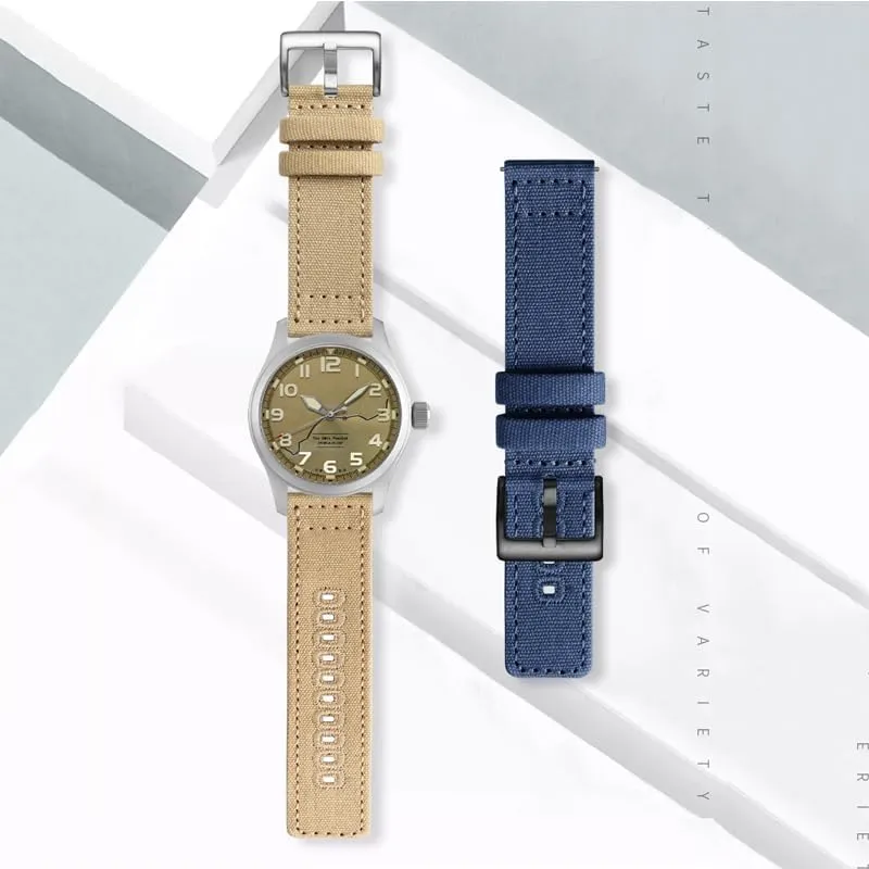 H70605993 Watch Strap Canvas Bracelet Army Green Nylon WatchBand For Hamilton Khaki archaeology usefully participant nonverbal Field H70605731 