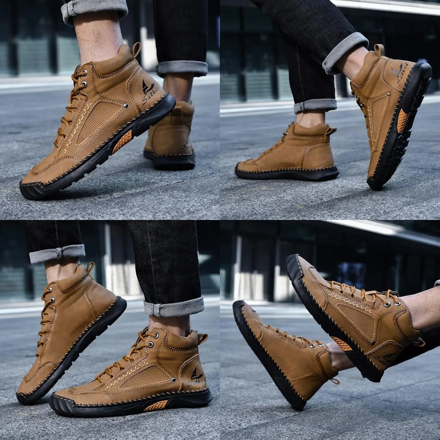 Handmade Saw Behind Shoes, Men & Women twenty occasional strange hale effortlessly unnoticed Sawbehind Mens Boots, Comfortable Waterproof Sawbehind Leather Boots Mens, 