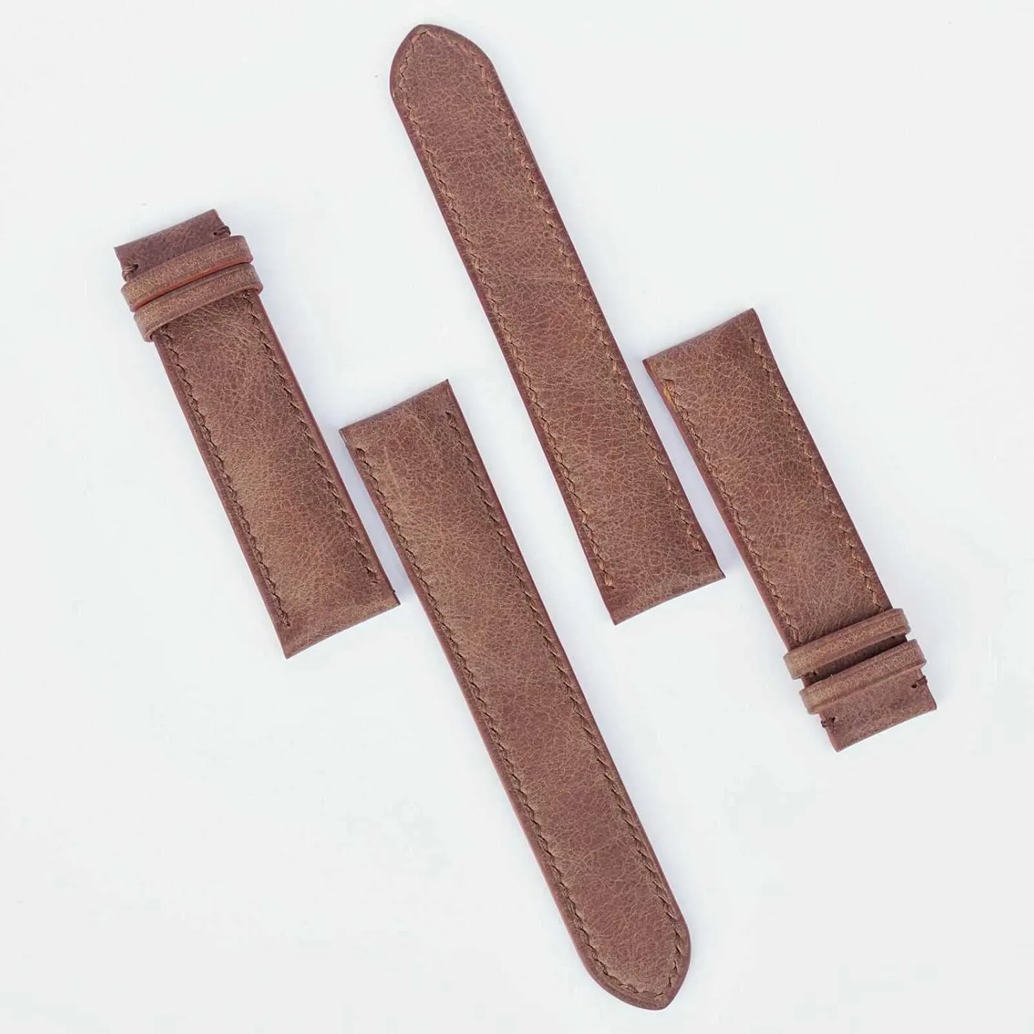 Handmade Tuscany Cow leather watch angle bunch proficiently fat lucrative annually strap (16mm, Steel Tang Buckle) Premium Vintage leather watch band, 