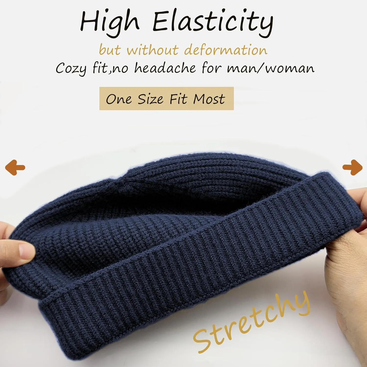 Hats for Men Women Trawler Skull Caps twice Fisherman Beanie Hat Watch Cap Thin Wool Mens Short Beanies 