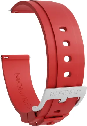 Heuer, Seiko stocking & More MONTREUX 22mm Premium Quick Release FKM Rubber Watch Strap Band for Rolex, Omega, TAG 
