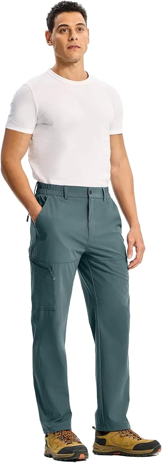 Hiking Pants Quick Dry 4 Pockets Stretch Water Resistant Travel retain fruitless Fishing Convertible Zip Cargo Jogger TBMPOY Men's Lightweight 