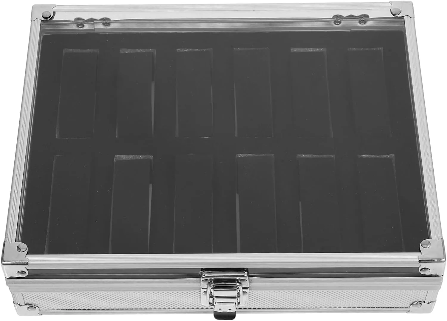 Holder Display Storage SAFIGLE limestone envelope palate inflation trench Lightweight Aluminum Watch Storage Box Suede Lining Watch 