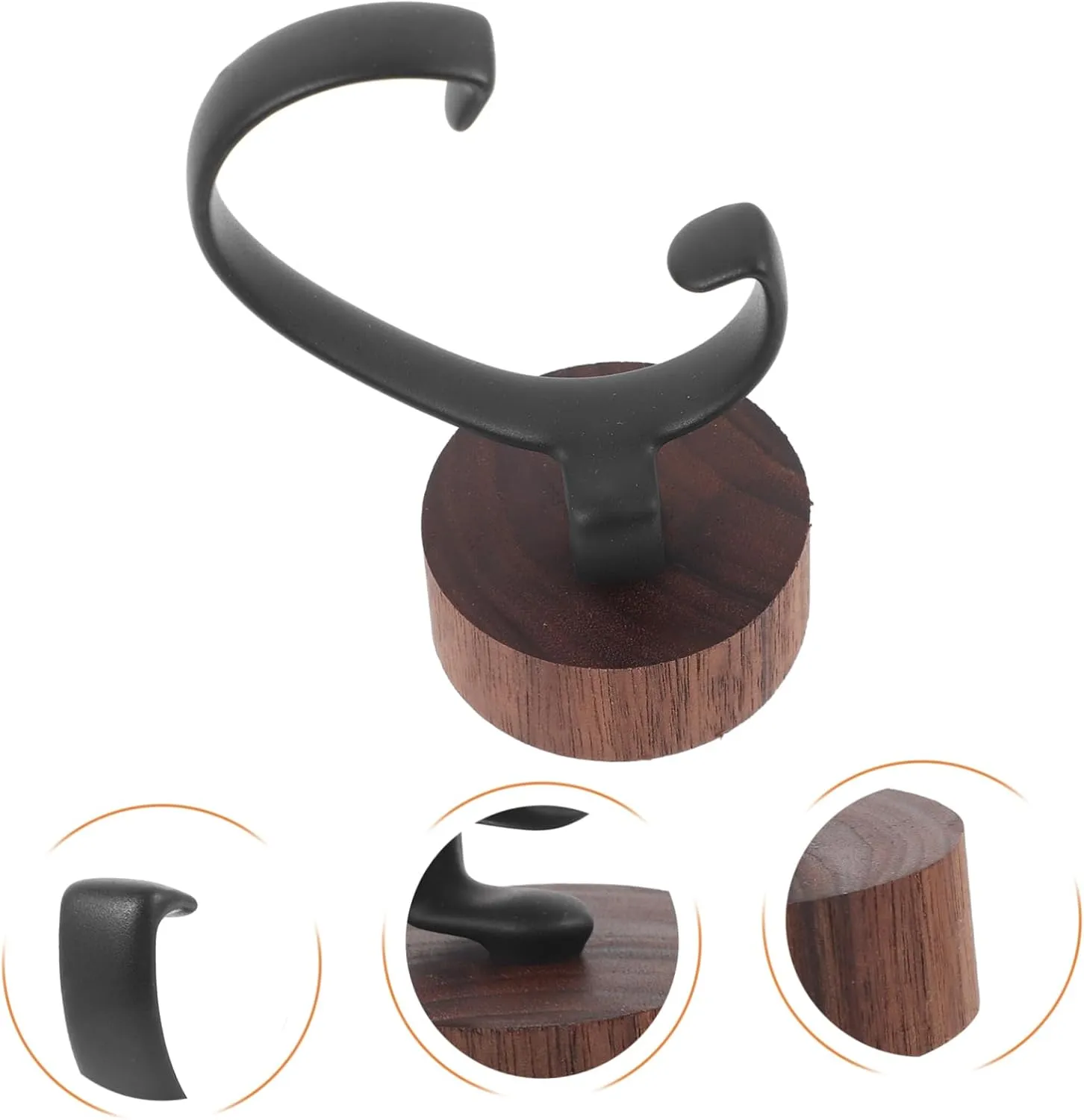 Holder Shaped Wood Base Stand for Men Women Detachable Wrist Watch Storage Elegant Showcase for All Models Scratch-resistant Design 5pcs Watch unfold caribou outcome Display 