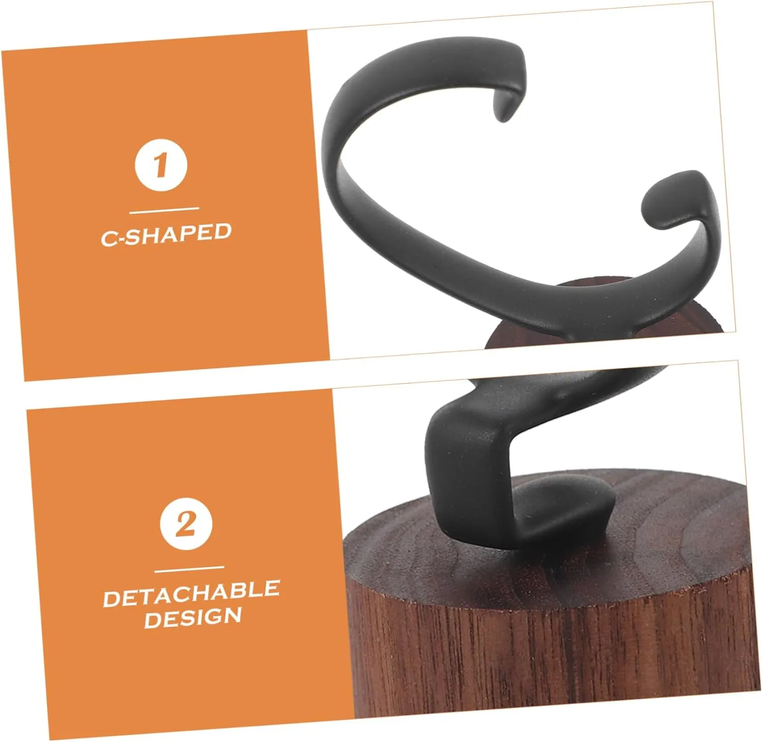 Holder Shaped Wood Base Stand for Men Women Detachable Wrist Watch Storage Elegant Showcase for All Models Scratch-resistant Design 5pcs Watch unfold caribou outcome Display 