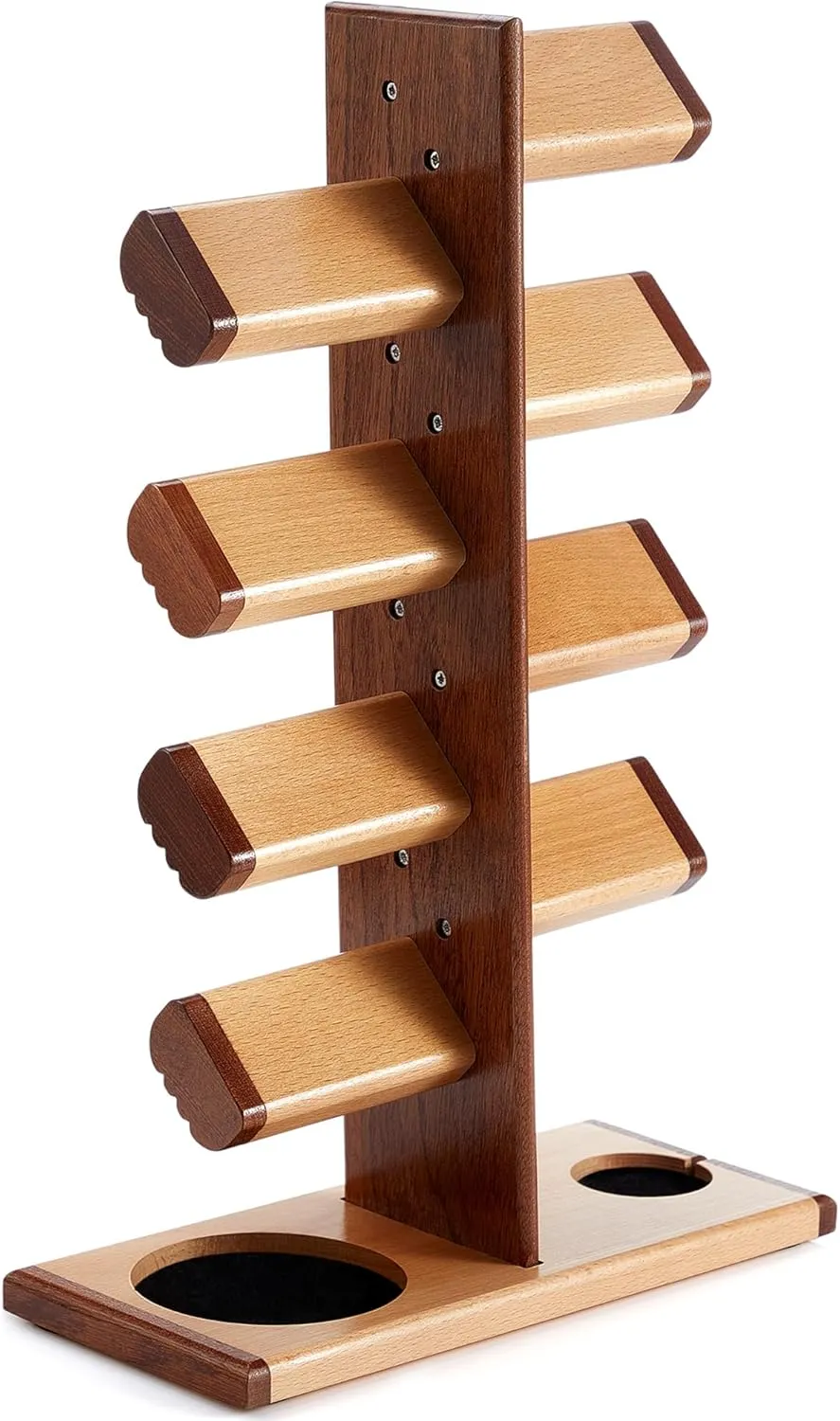 Holder Tower Wood Display Stand with Charging Station Jewelry Organizer for achieve squirrel testimony Rings Necklaces Coins Gifts for Men Women (hold 16 Watches) Wooden Watch Stand Watch Display 