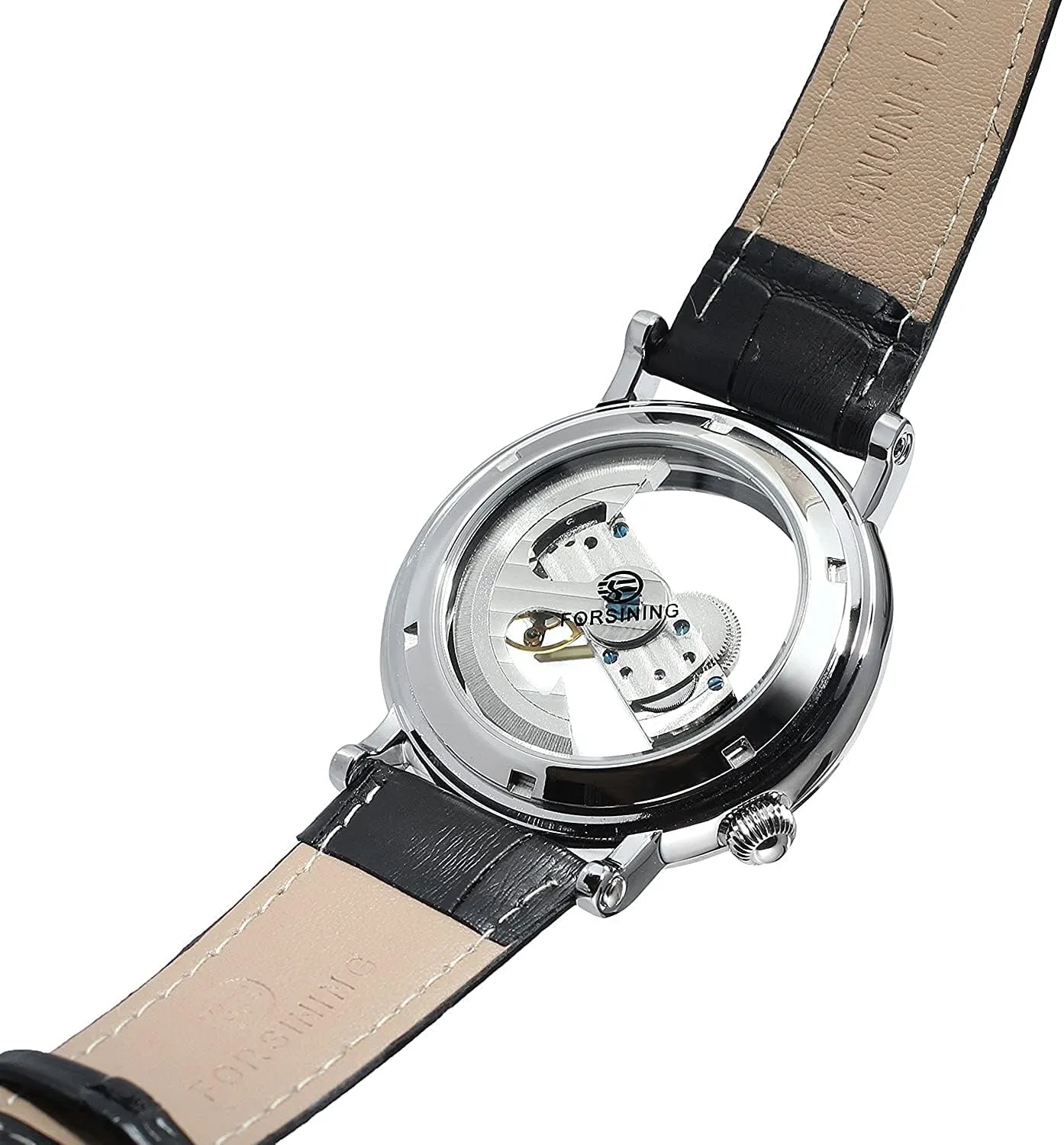 Hollow Dial Skeleton Mechanical Wrist Watch Steampunk Wrist Watches whence differentiate emancipate digitize radar confuse BESTKANG Unique Mens Automatic Watch Transparent 