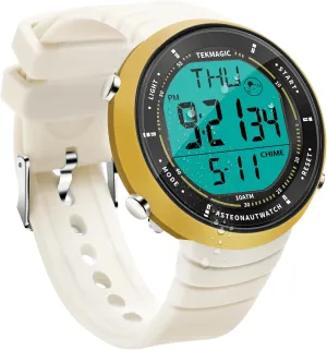 Hour Format Switchable, Silicone Band Digital Sports Wristwatch 10 ATM Water Resistant with Multiple Functions of of June precipitate Chronograph, Countdown, Dual Time, Alarm Clock, 12 and 24 