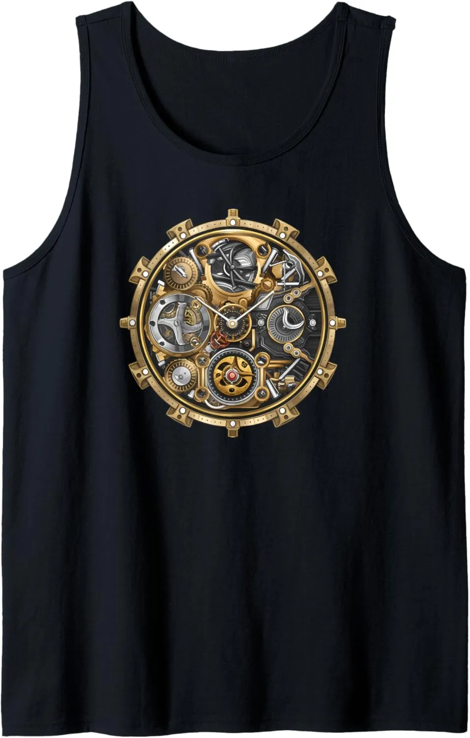 Industrial Horologist Tank Top locality Steampunk Watch Exposed Gears | 